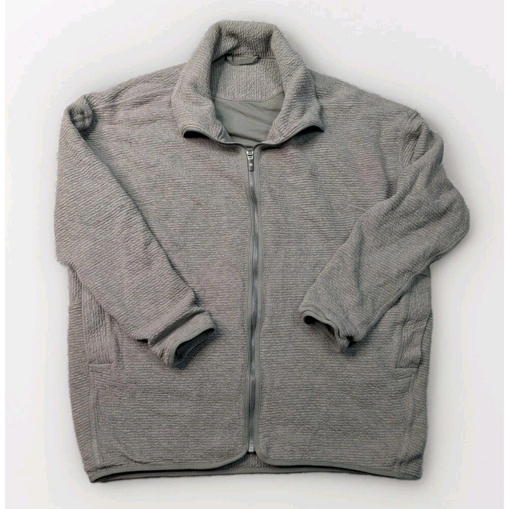 Lululemon Peaceful Moments Full Zip Grey Sage Jacket Size 8